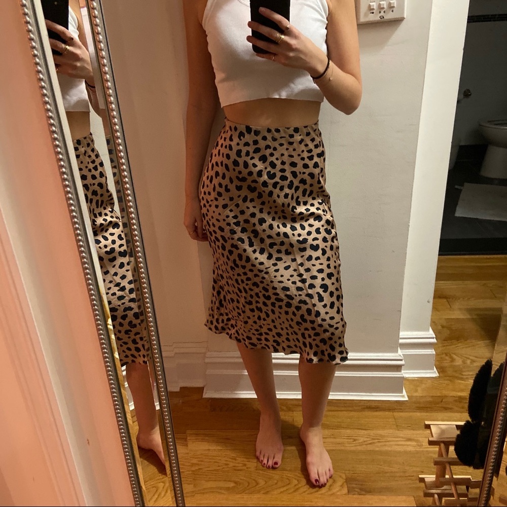 Réalisation Par Naomi Leopard Skirt (Small)